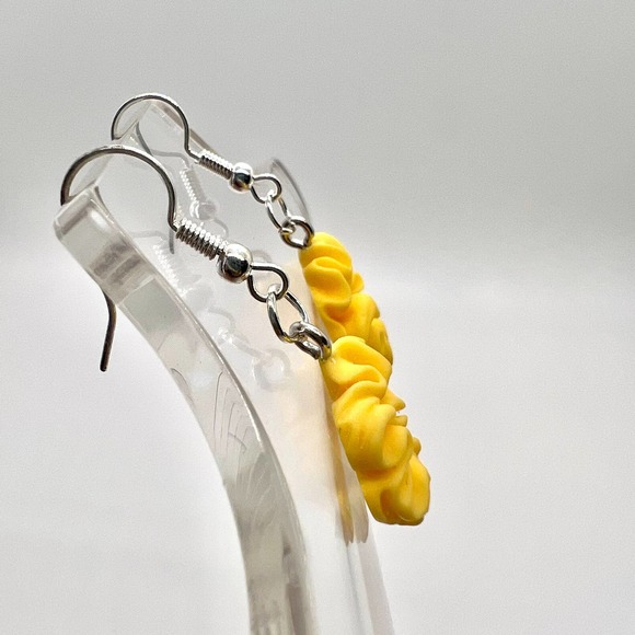 Hair Scrunchie Earrings - Pony Tail Holder Earrings - Quirky Earrings - Scrunchy - Picture 3 of 10